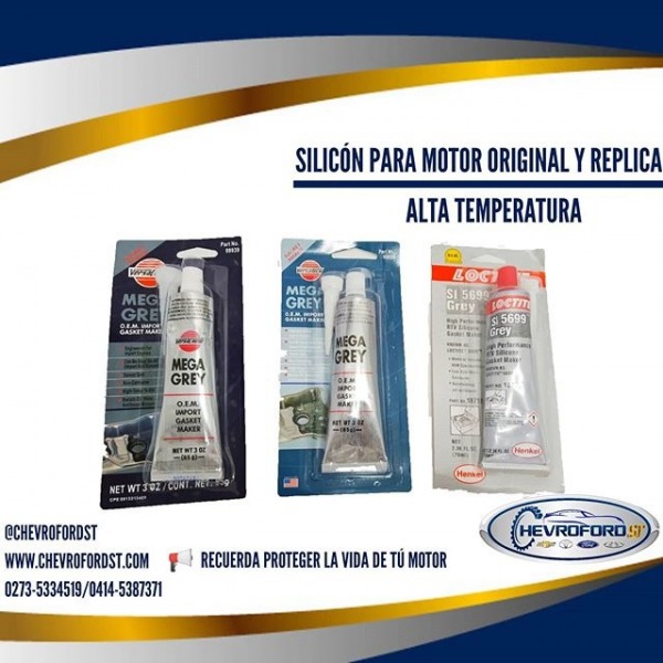 Silicón para motor Mega Grey